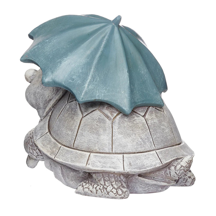 Pudgy Pals Turtle with Umbrella Statue