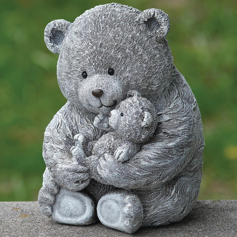 Pudgy Pals Mamma Bear with Baby Statue