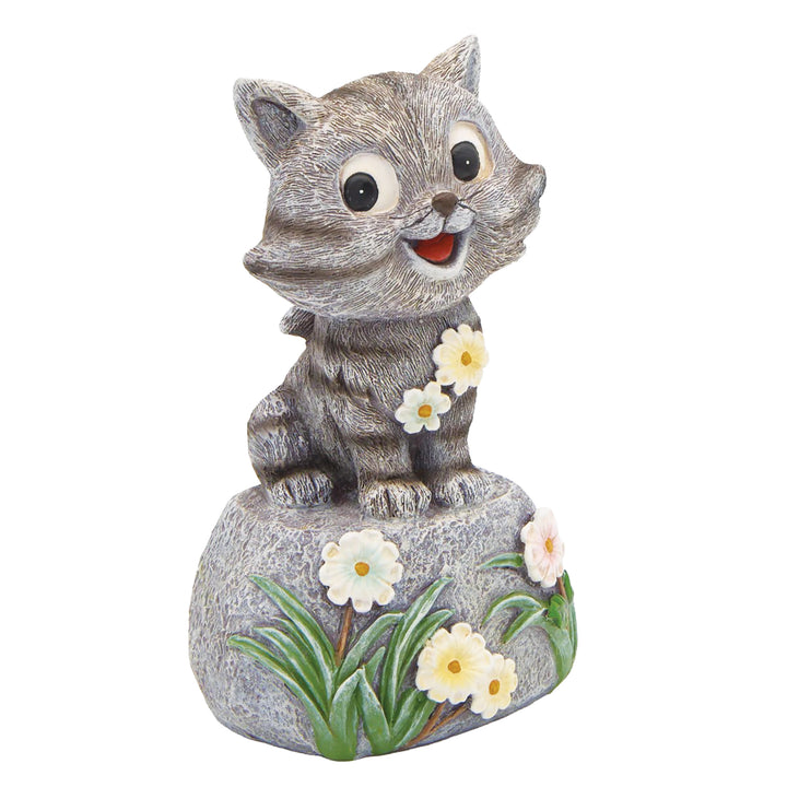 Cat on Stone Statue