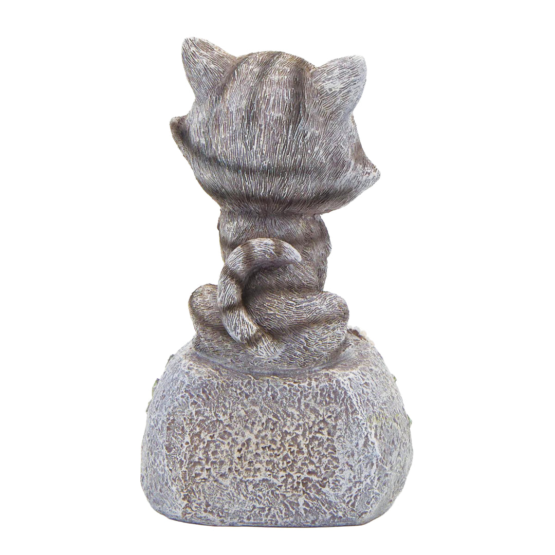 Cat on Stone Statue