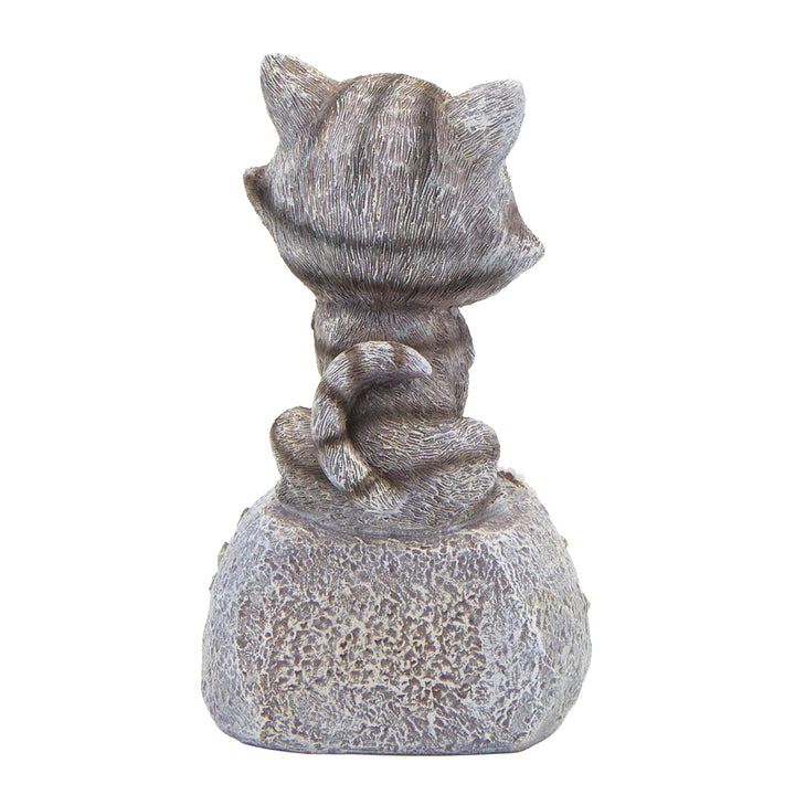 Cat on Stone Statue