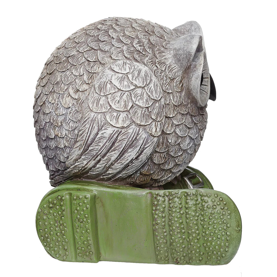 Pudgy Pals Owl on Boot Statue