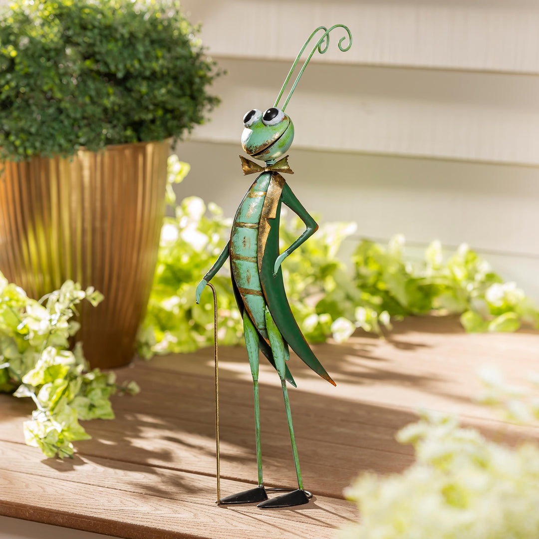 Joyful Cricket Garden Statue