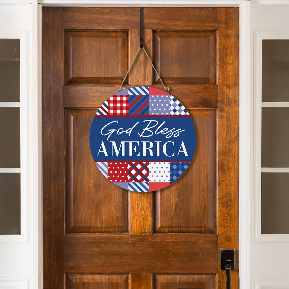 Circular "American Classic" Stars & Stripes Wall Art