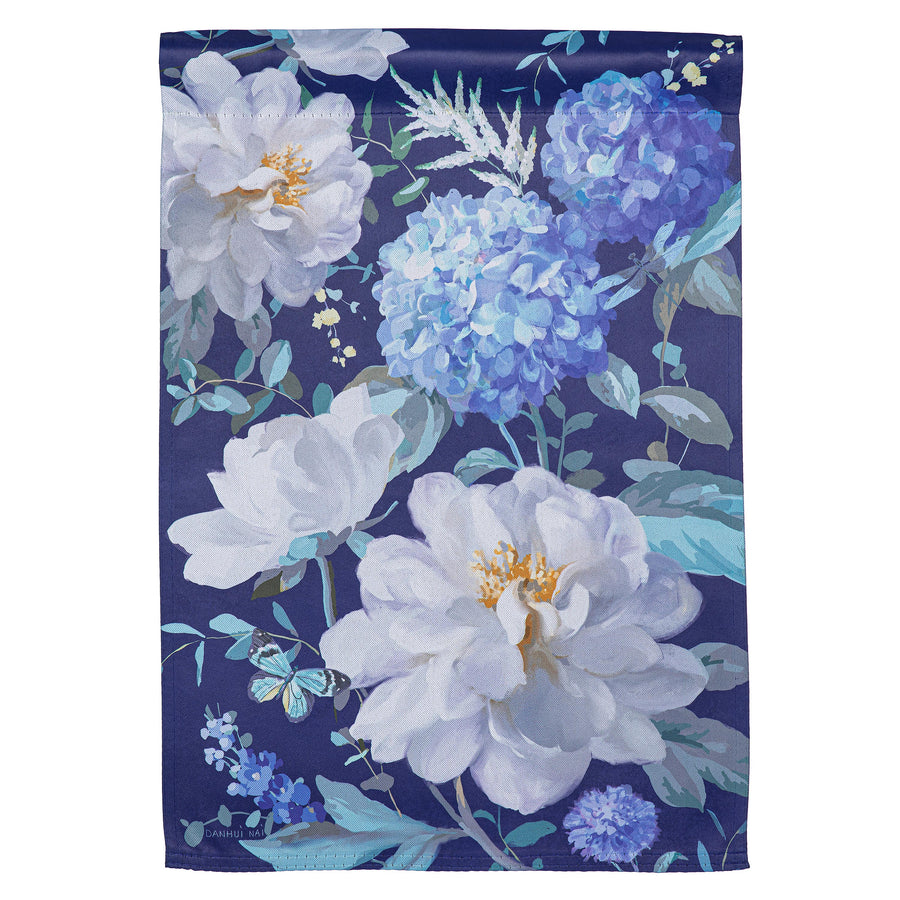 Morning Blooms Suede Garden Flag