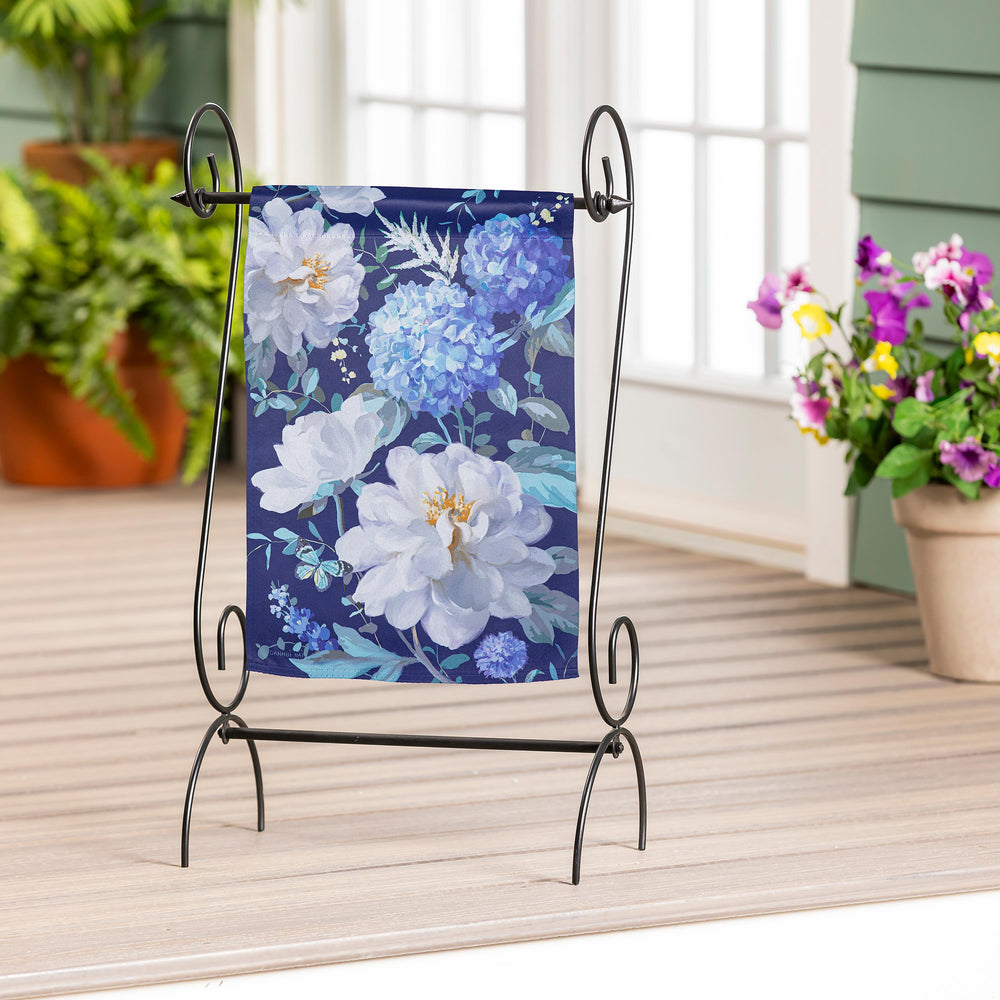 Morning Blooms Suede Garden Flag