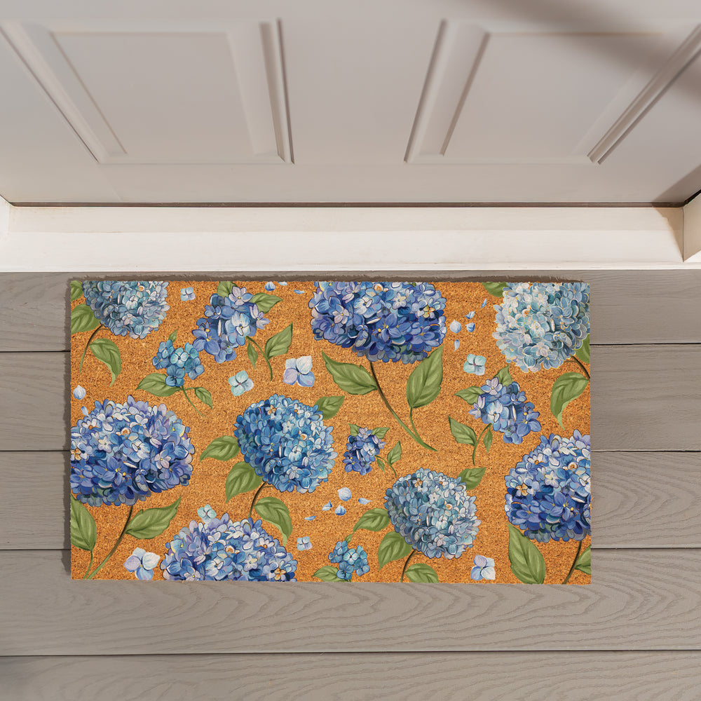 Hydrangea Haven Coir Doormat