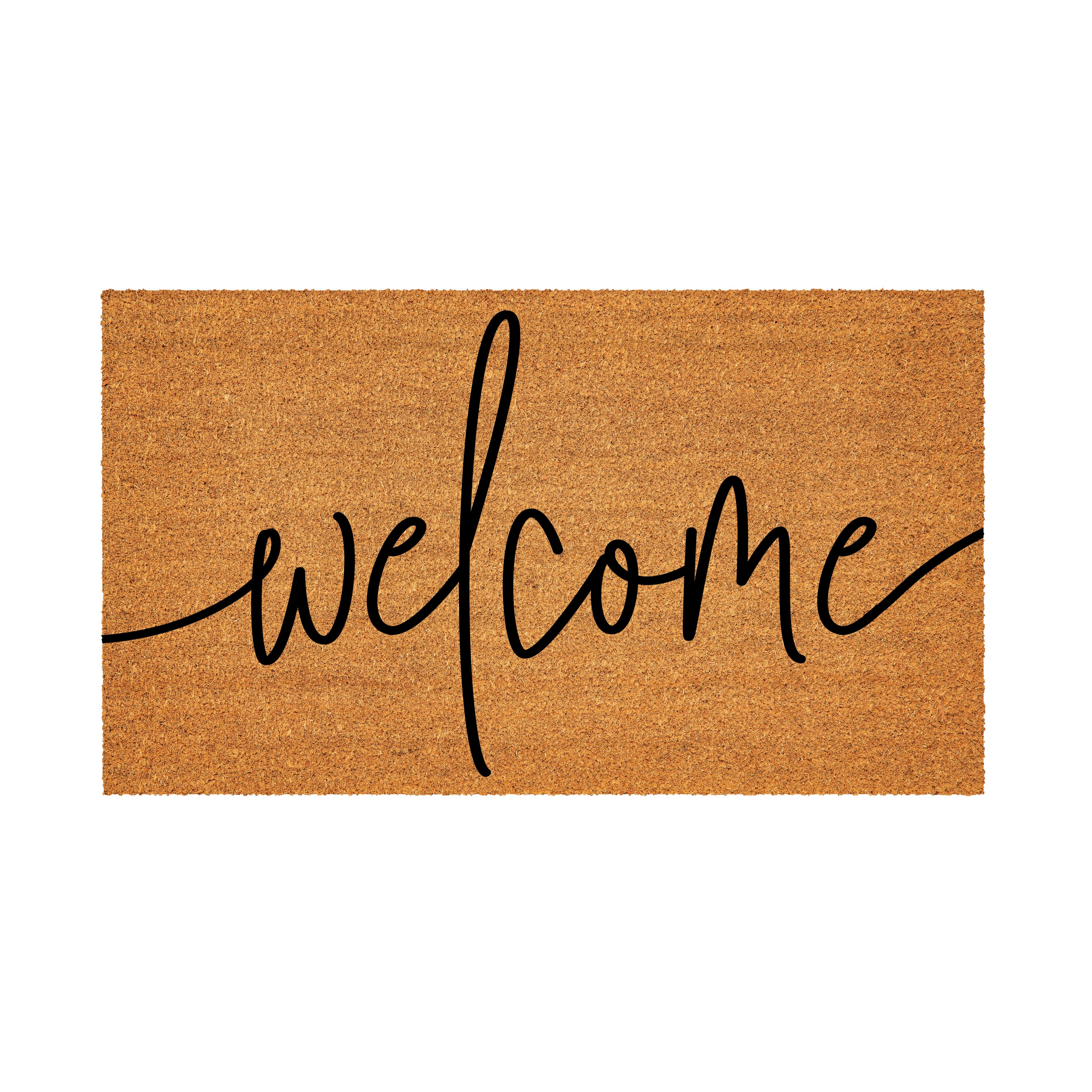 Welcome Script Coir Doormat – Gasper Home & Garden