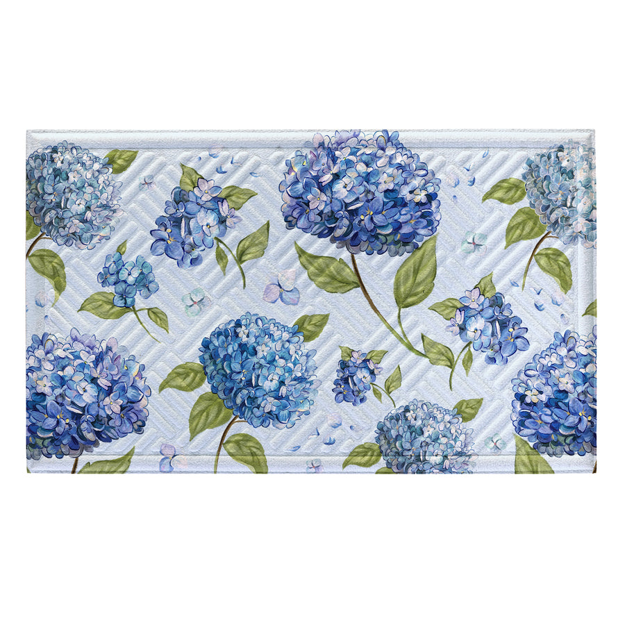 Hydrangea Haven Embossed Doormat