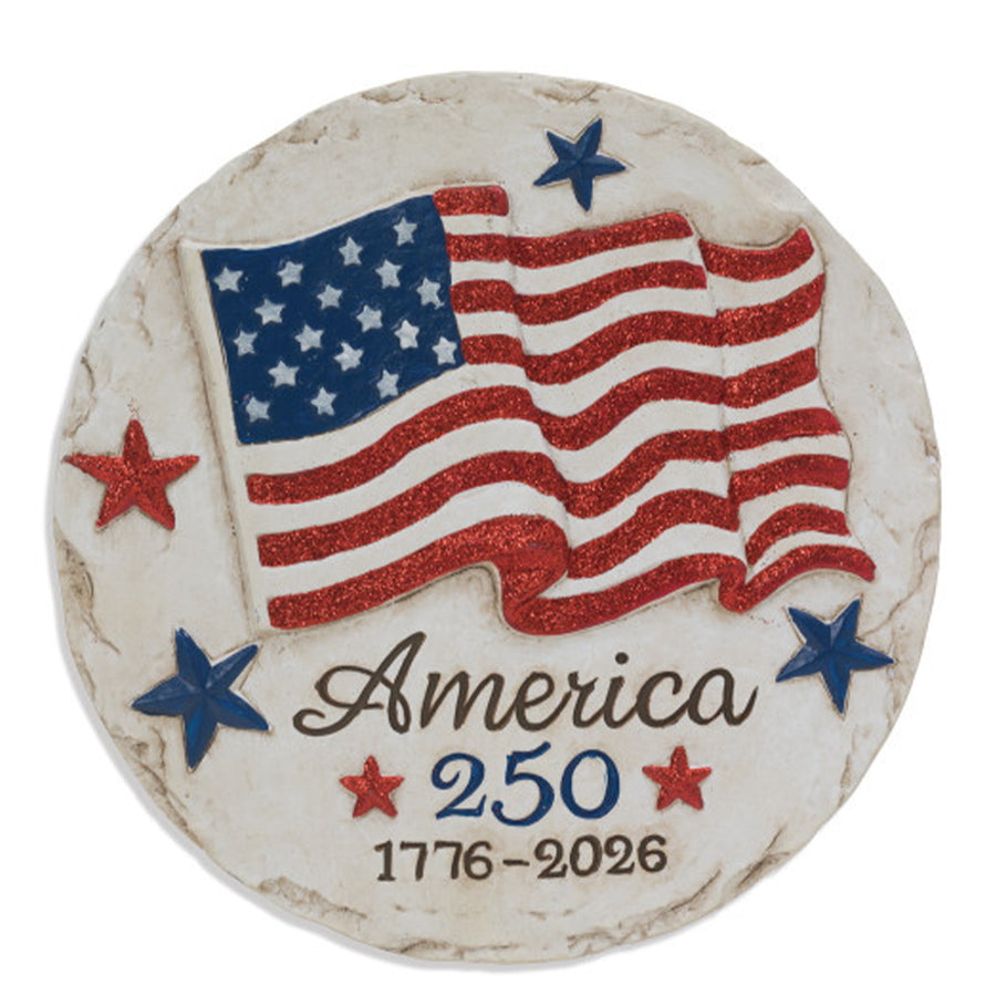 Cement Americana Design Stepping Stone