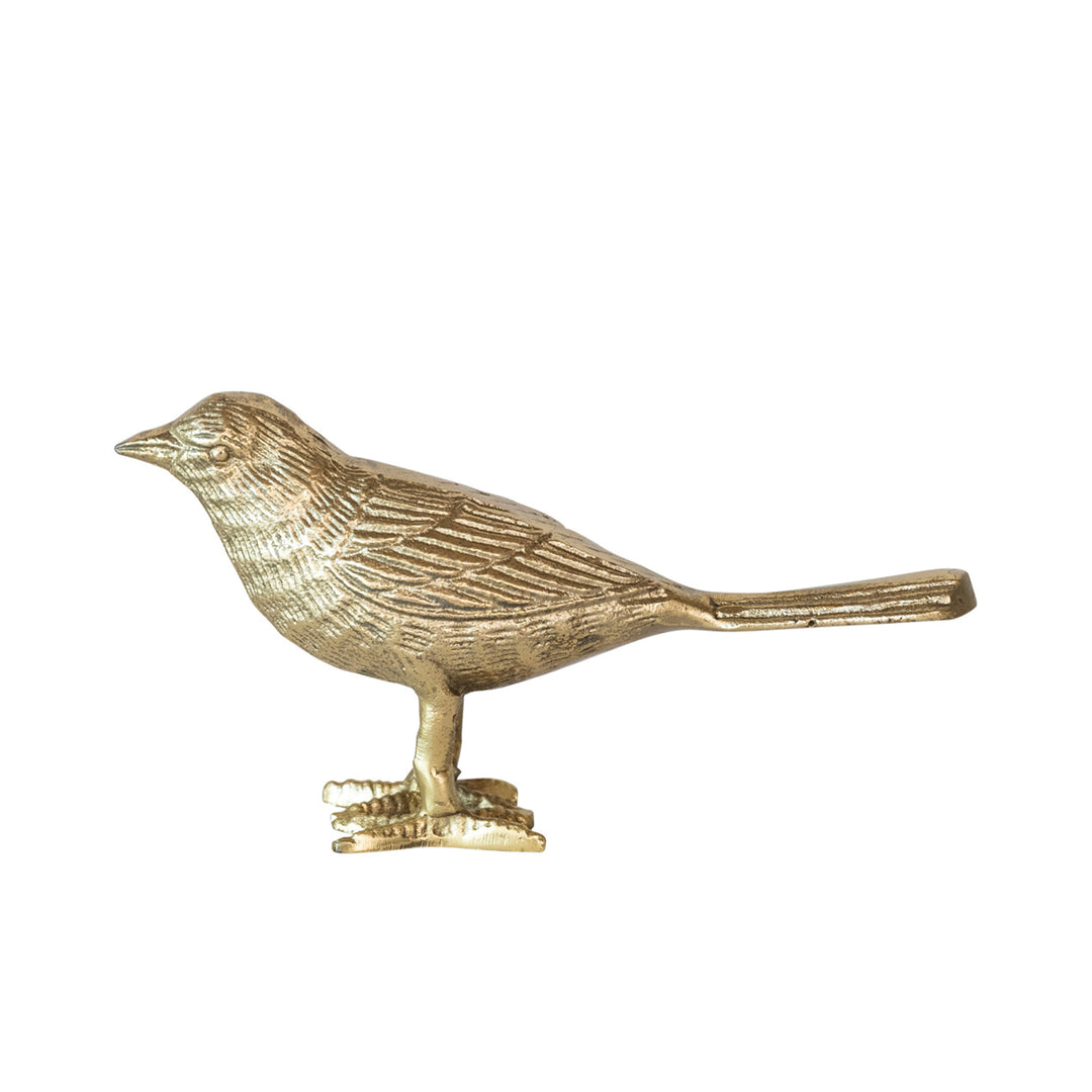 Cast Aluminum Bird with Gold Finish