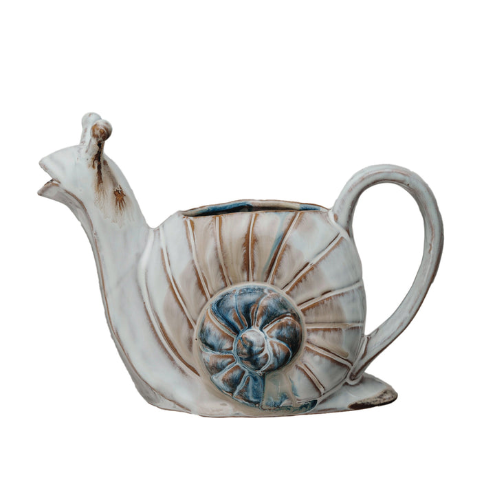 Stoneware Snail Watering Can