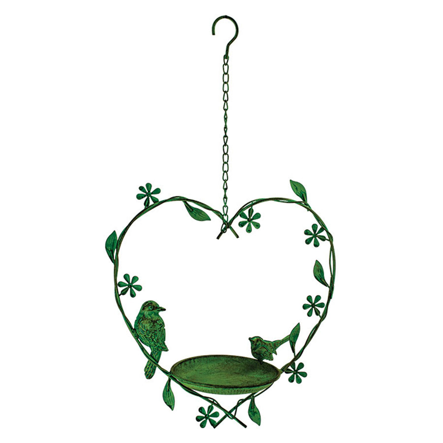 Hanging Heart-Shaped Bird Bath