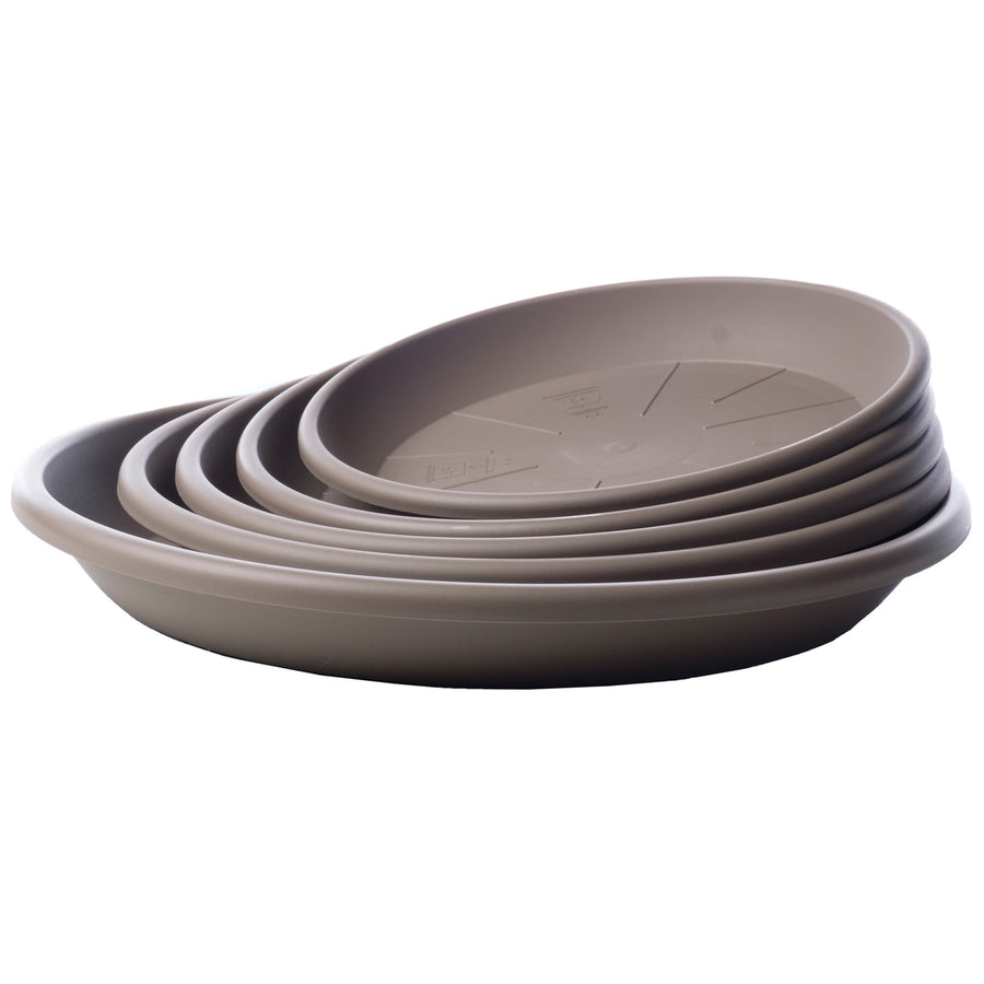 Plastic Medea Saucer in Taupe