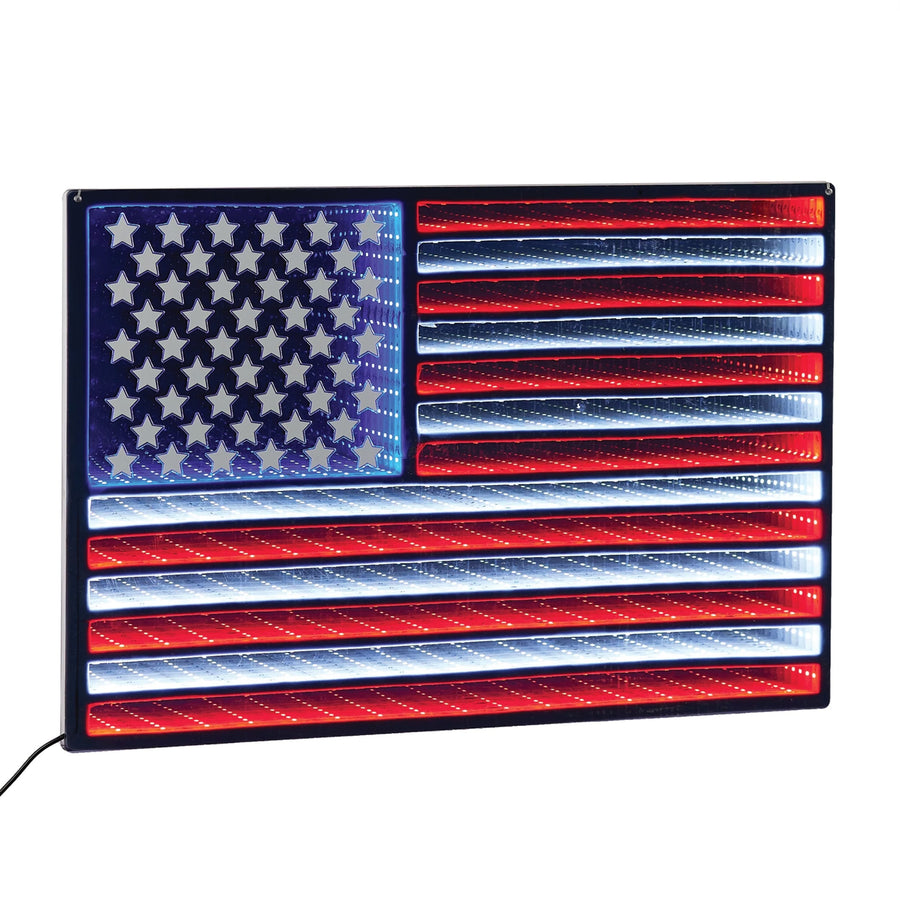 Hanging USA Flag Ekkolight with UL Plug