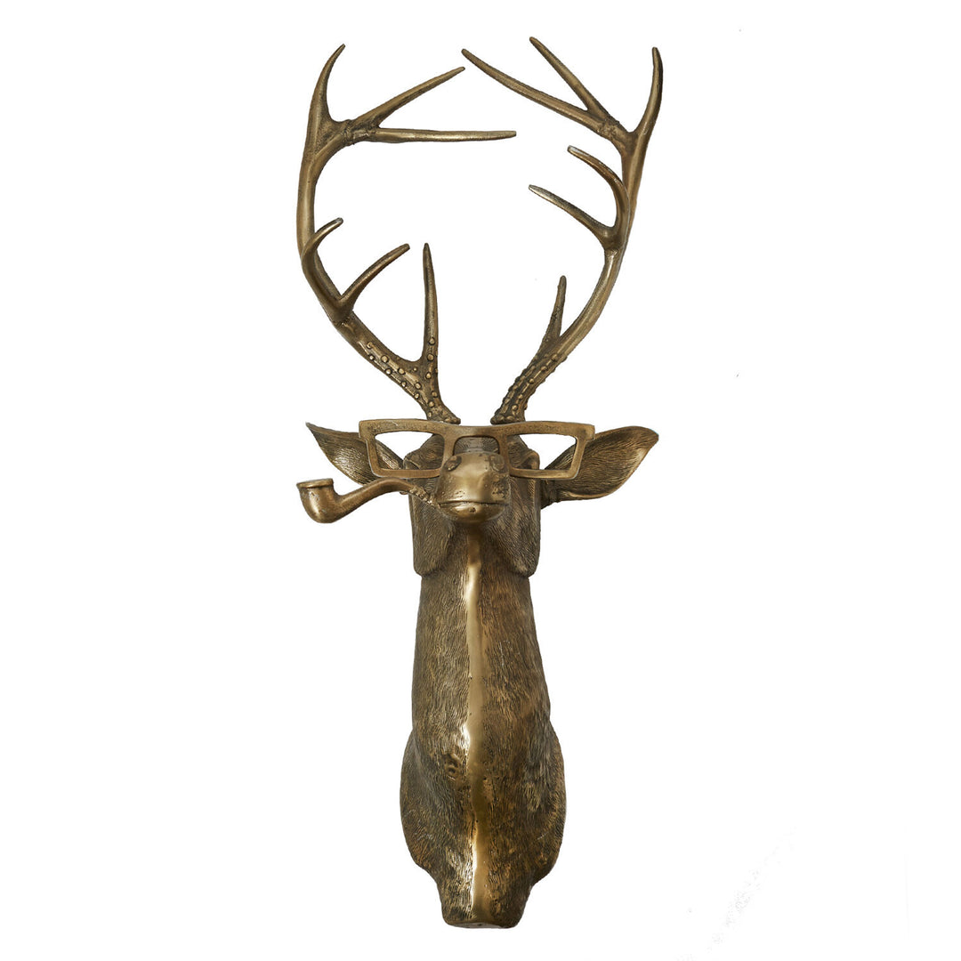 Wall Mounted Deer with Pipe