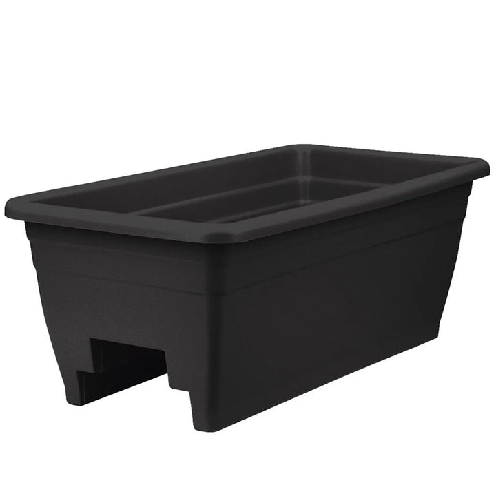 Lightweight Deck Rail Planter Black