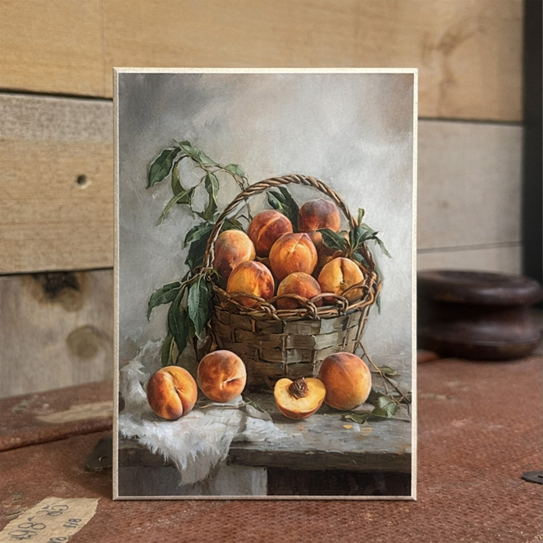 Basket of Peaches Block