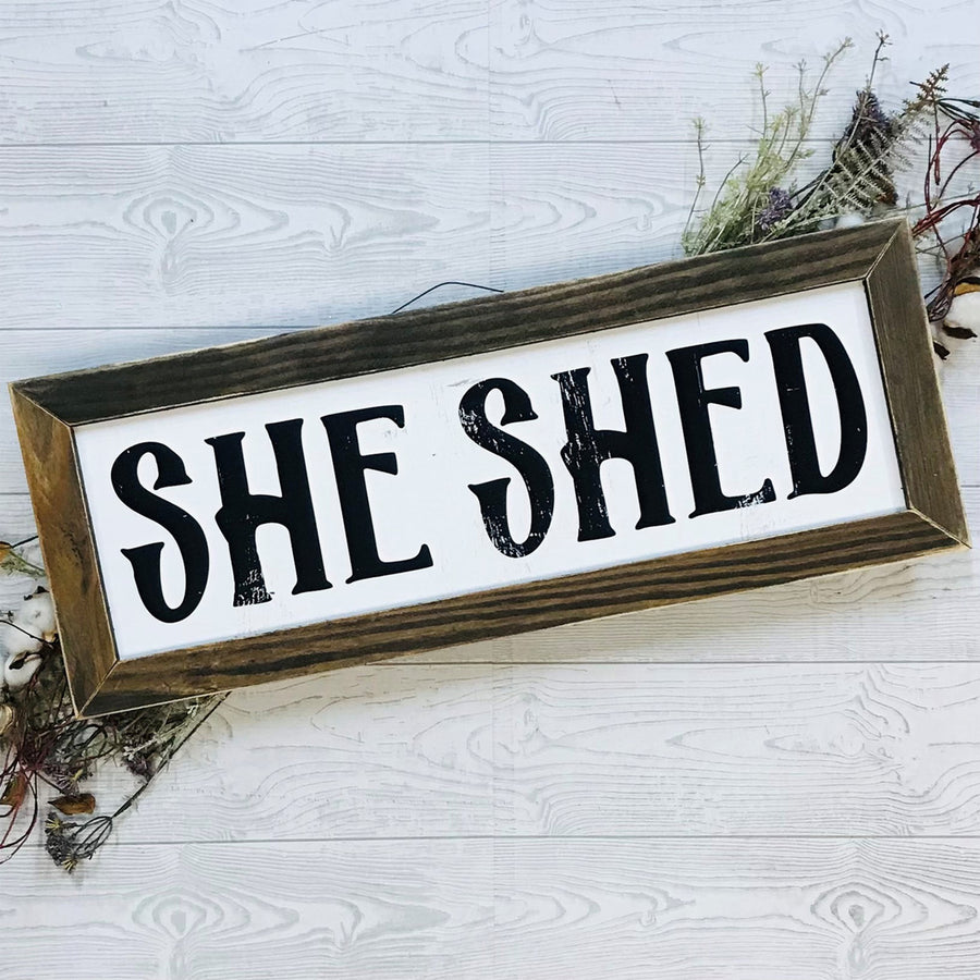 She Shed Framed Wall Art