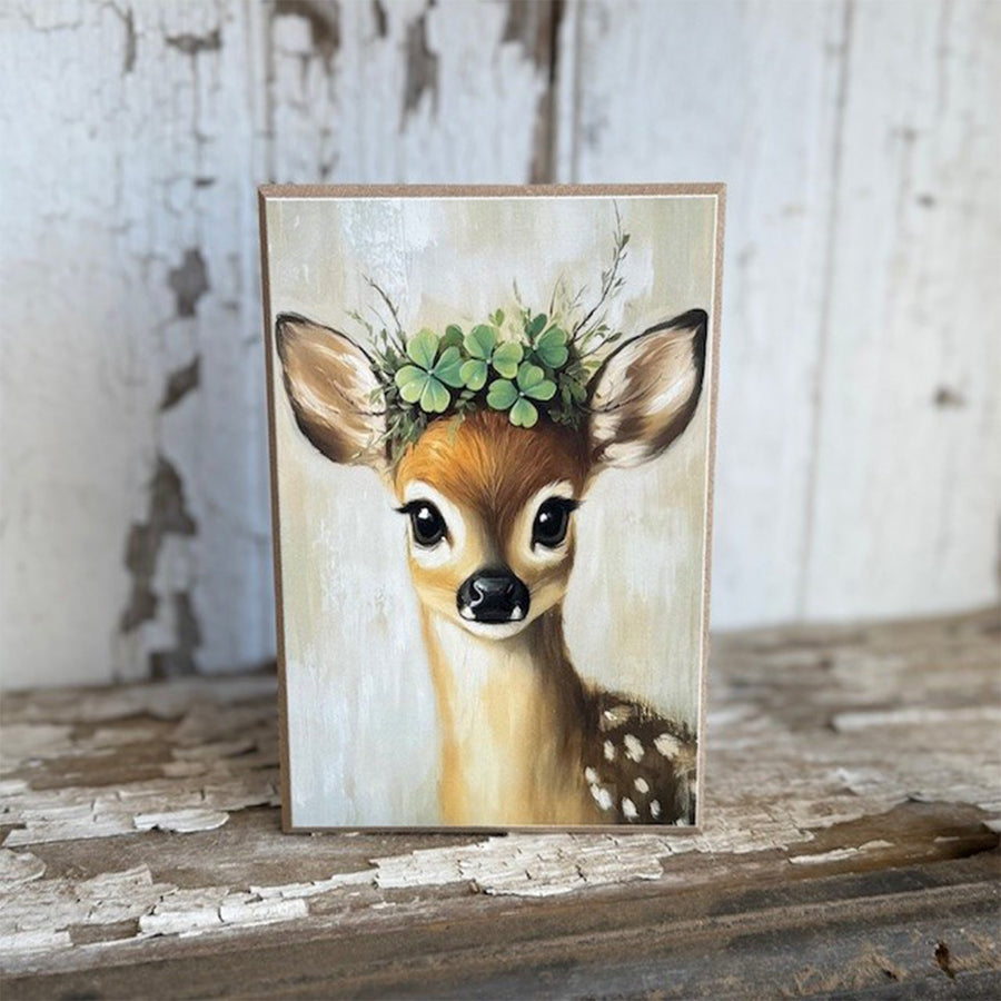 St. Patty Reindeer Block