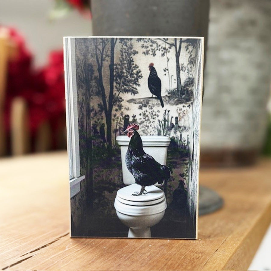Black Rooster Bathroom Block