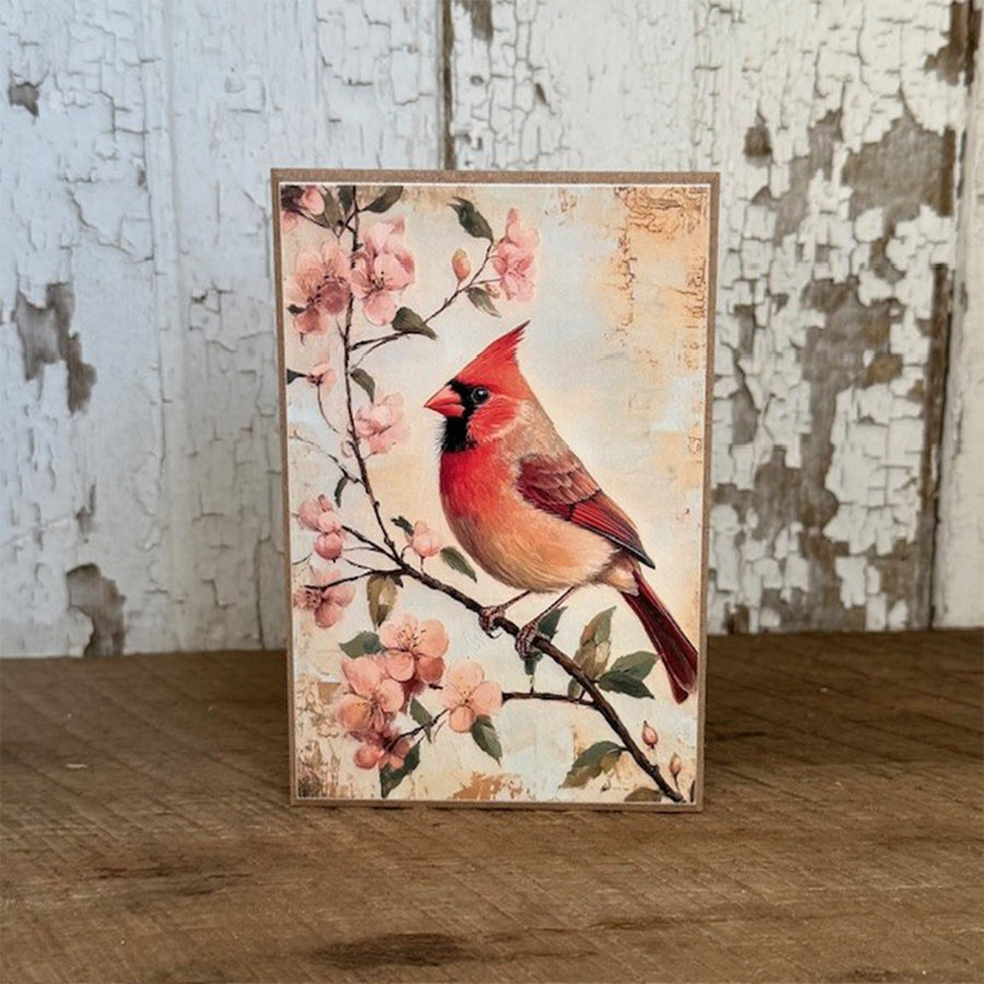Vintage Cardinal Block