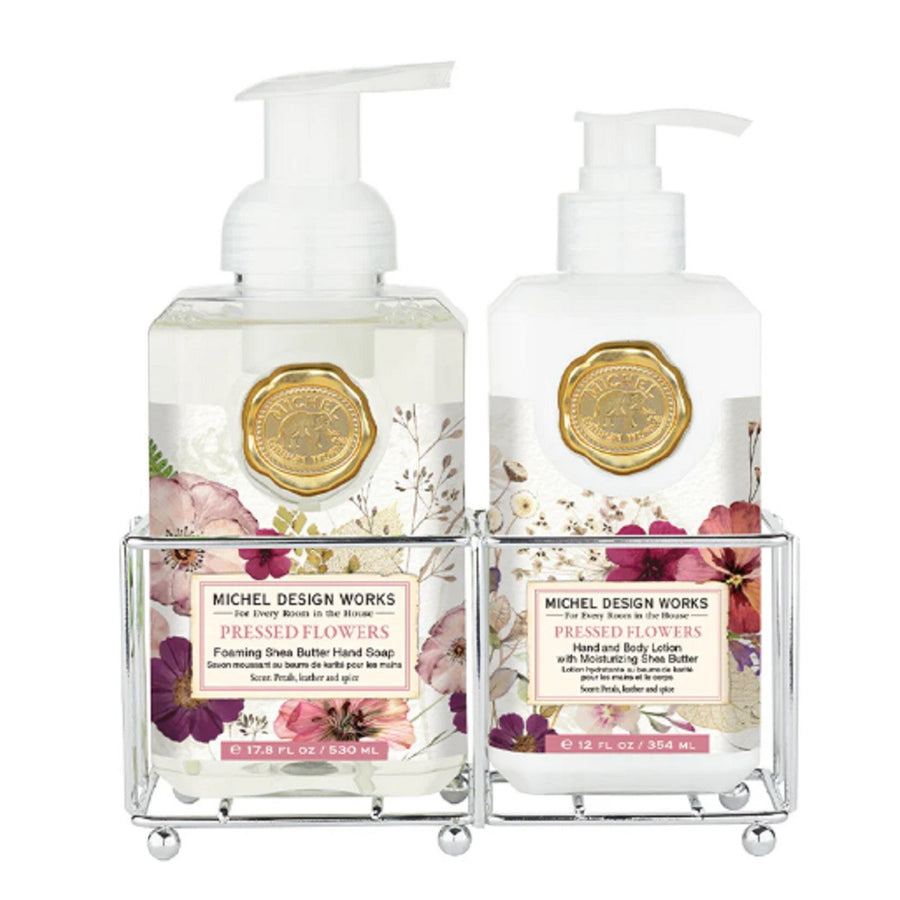 Michel Design Works Pressed Flowers Hand Care Caddy