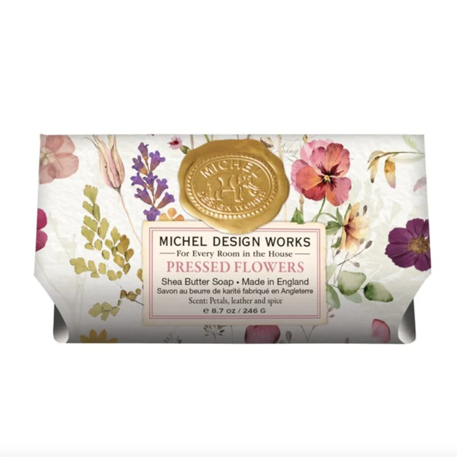 Michel Design Works Pressed Flowers Bath Bar Soap