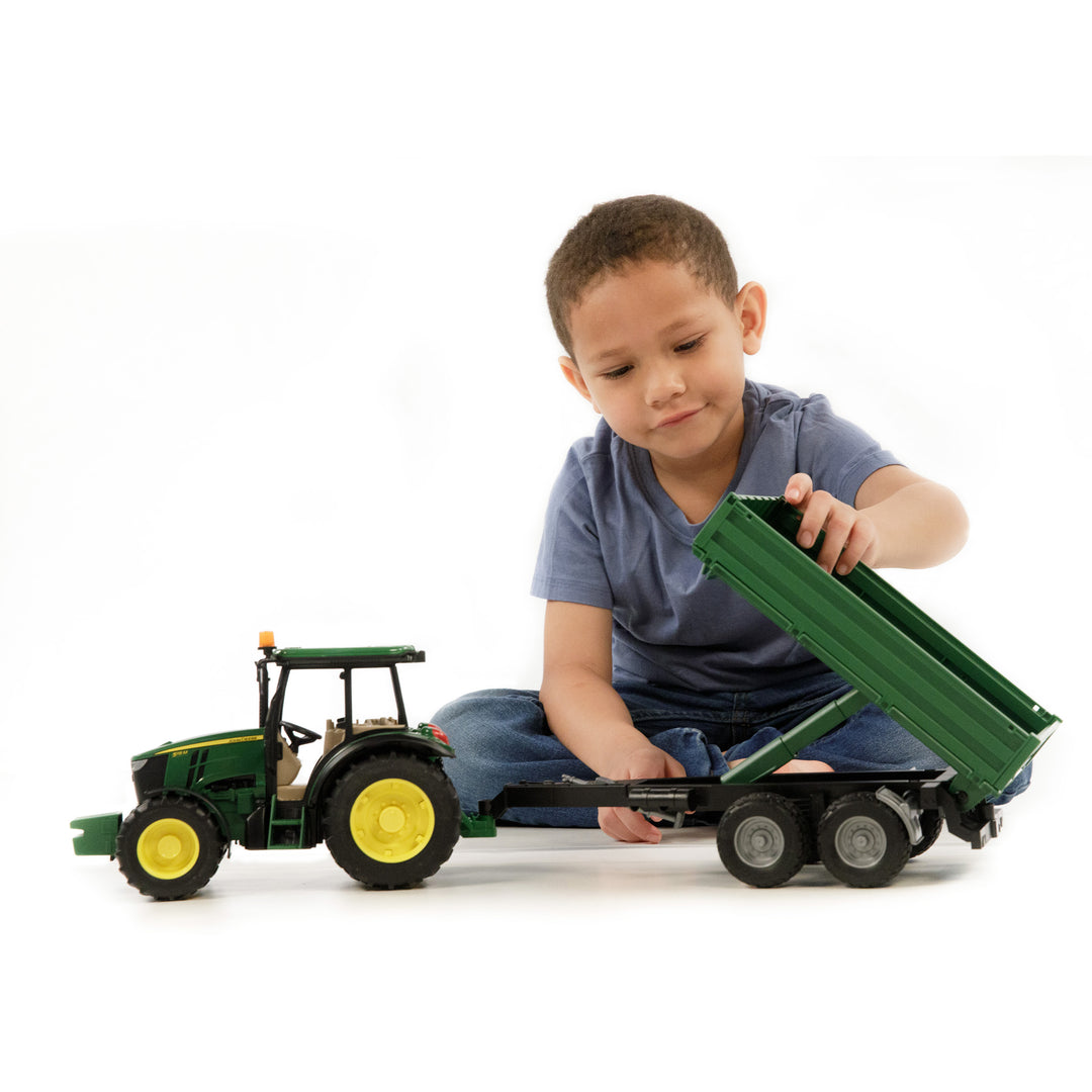 John Deere 5115 M Tractor with Tipping Trailer Toy