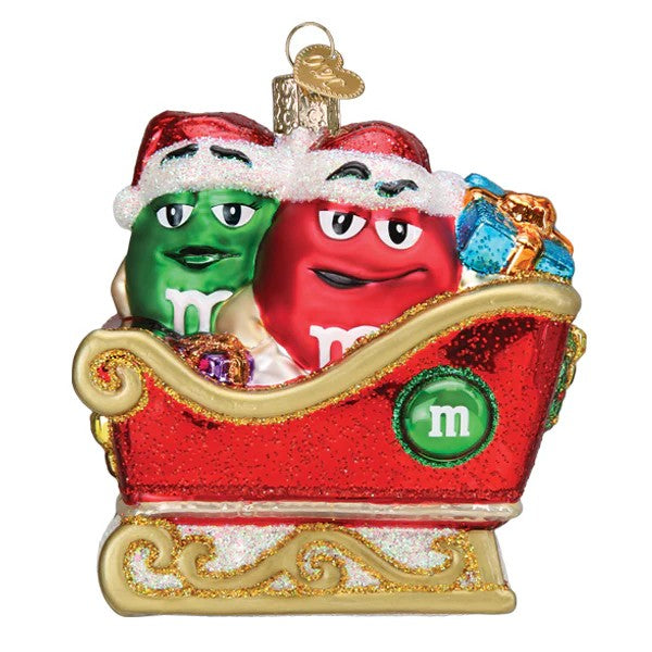 M&M's in Sleigh Ornament
