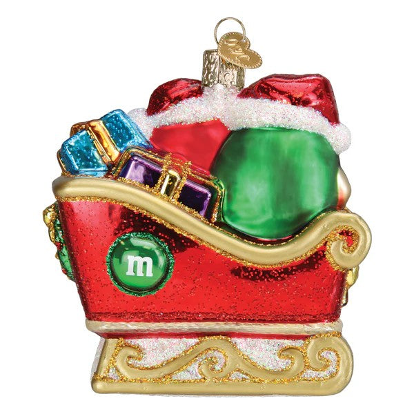 M&M's in Sleigh Ornament