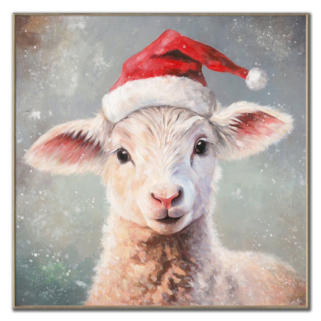 Santa's Little Lamb Wall Art