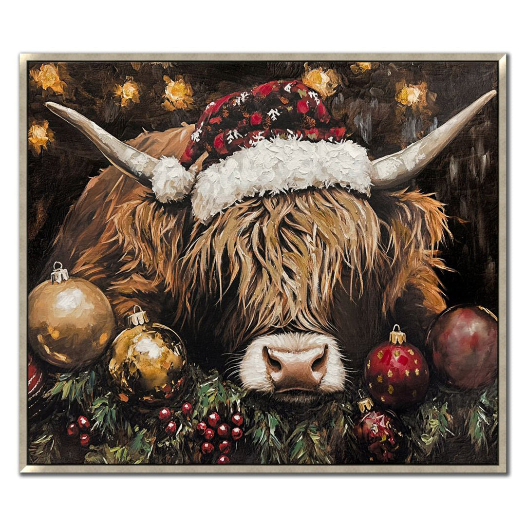 Festive Highland Spirit Wall Art