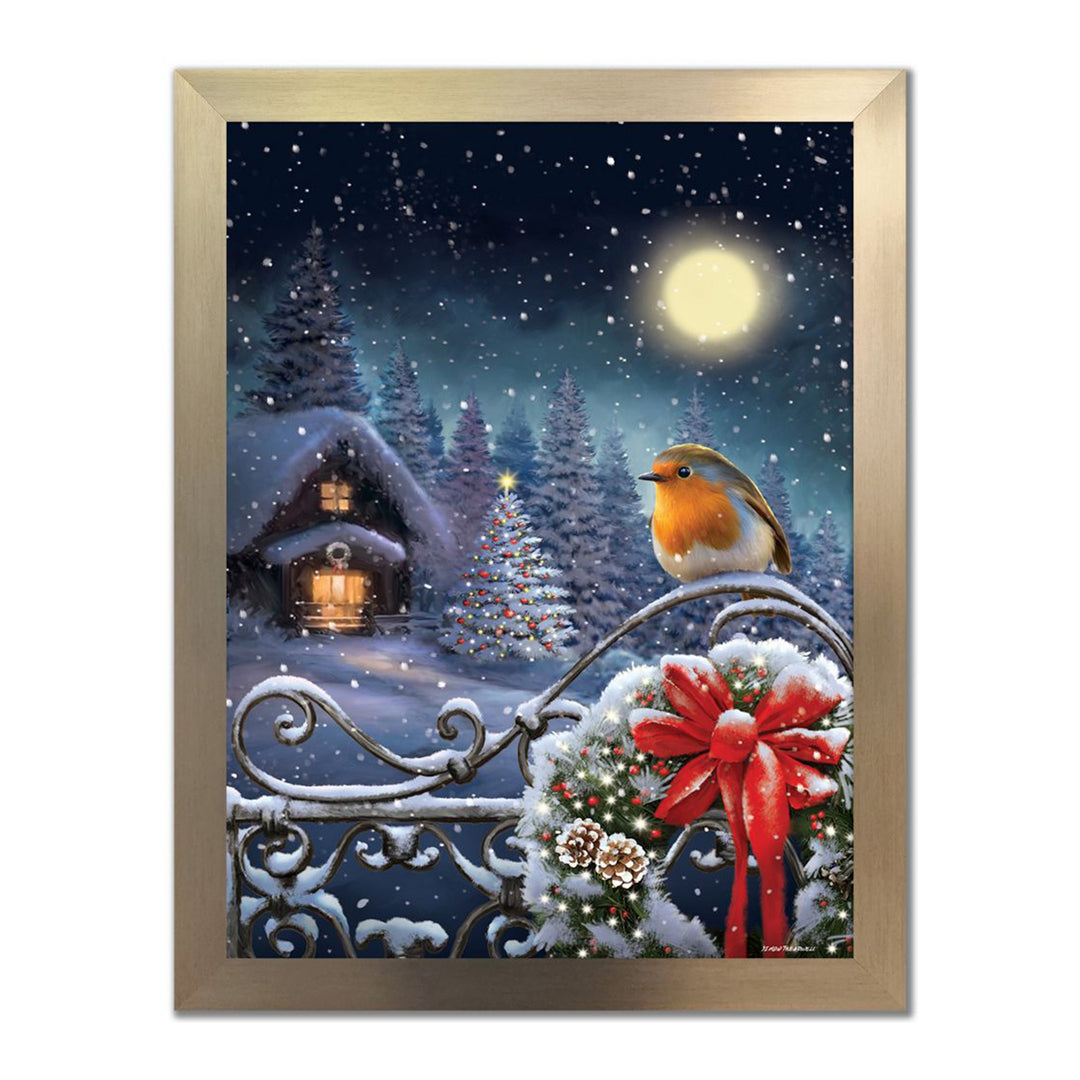 Robin On A Gate Wall Art