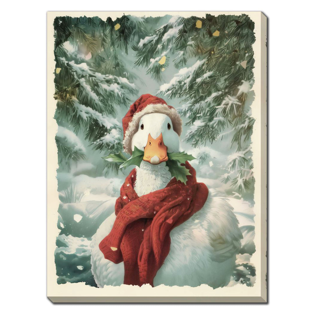 Santa Duck Full Wall Art