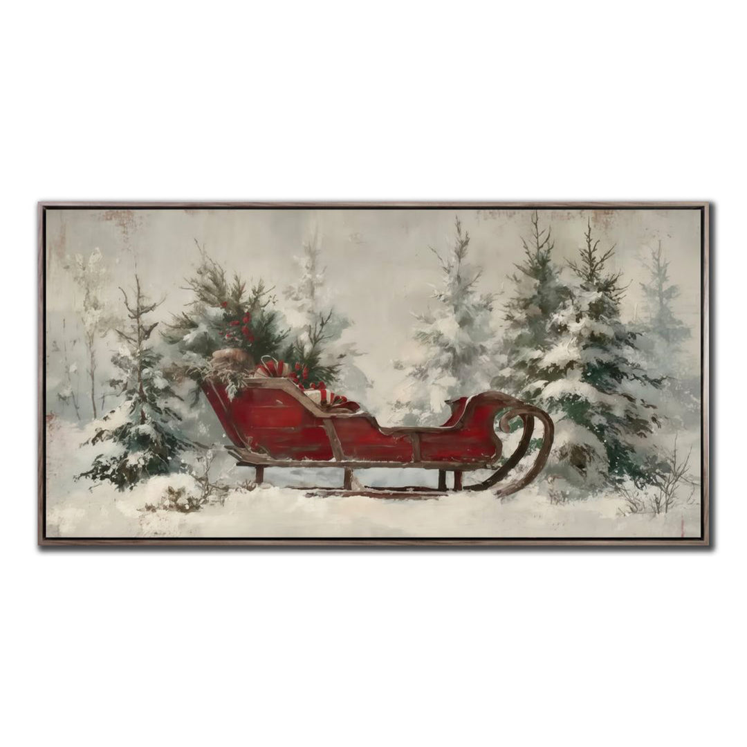 The Old Sleigh Ride Wall Art