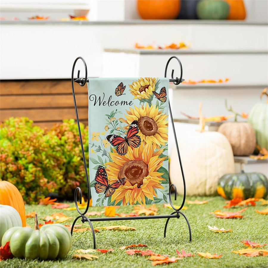 Butterfly Glow Flag and Mat Collection Garden Flag