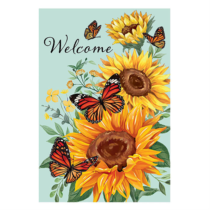 Butterfly Glow Flag and Mat Collection House Flag