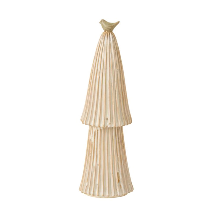 Ceramic Village Tree 13 Inches, Off-White