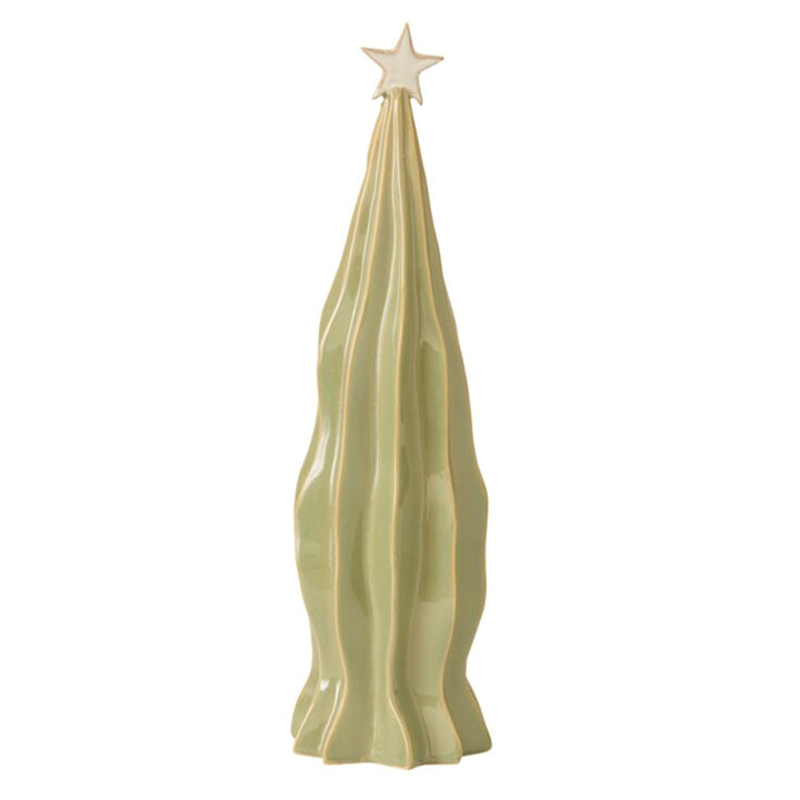 Ceramic Village Tree 18 Inches, Green
