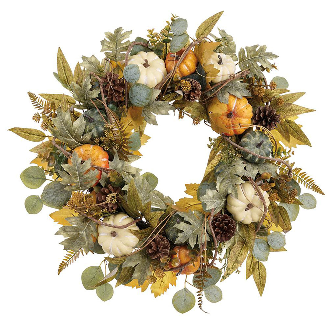 Pumpkin & Pinecone Wreath
