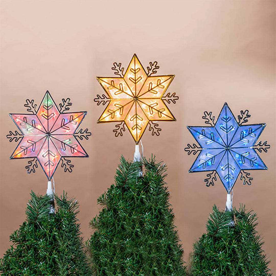 Lit Snowflake Tree Topper