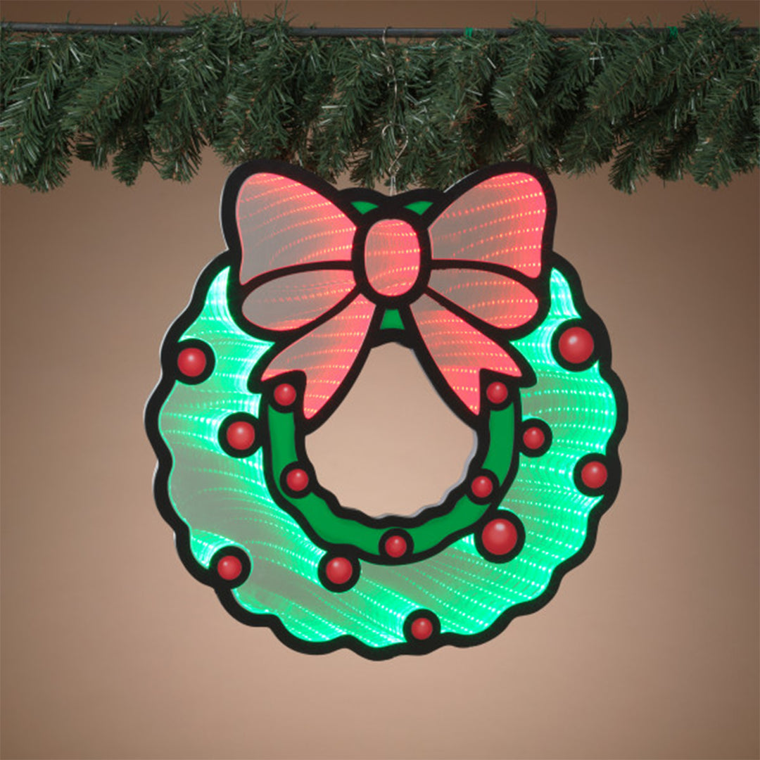 Infinity Light Hanging Christmas Wreath