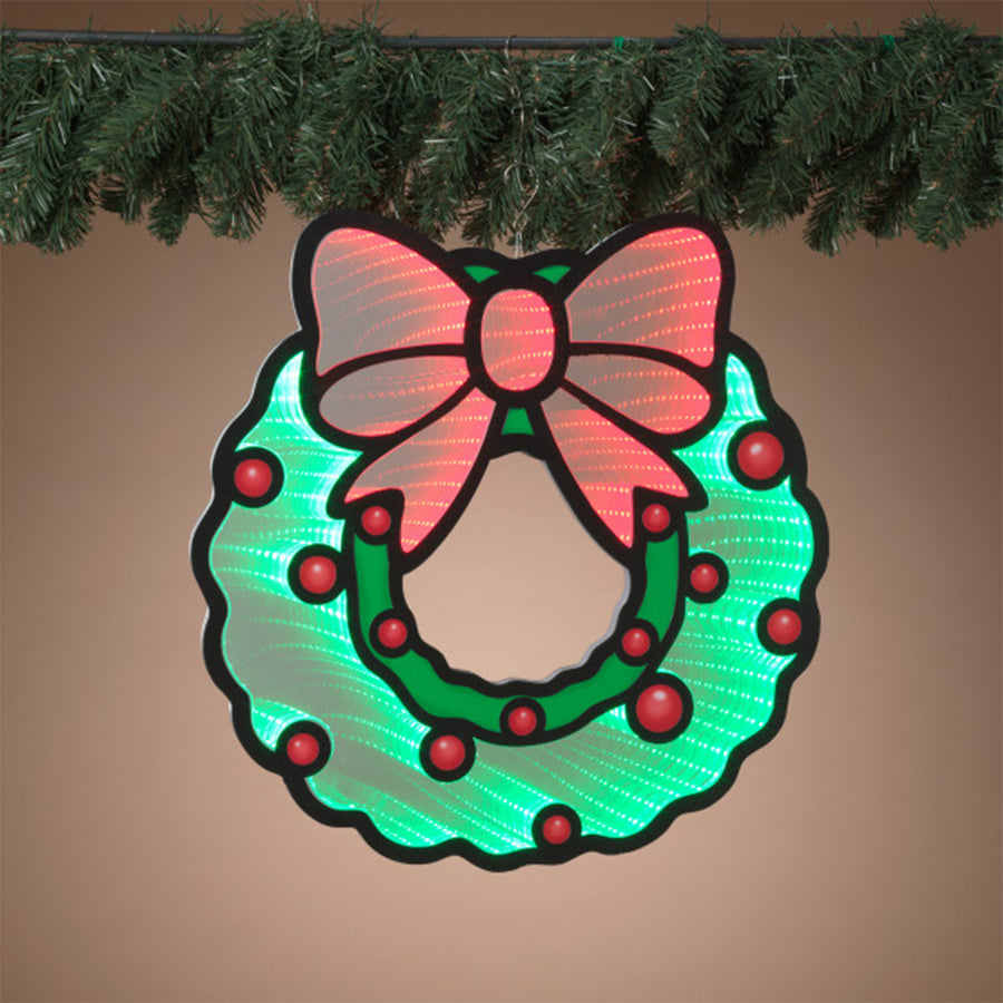 Infinity Light Hanging Christmas Wreath