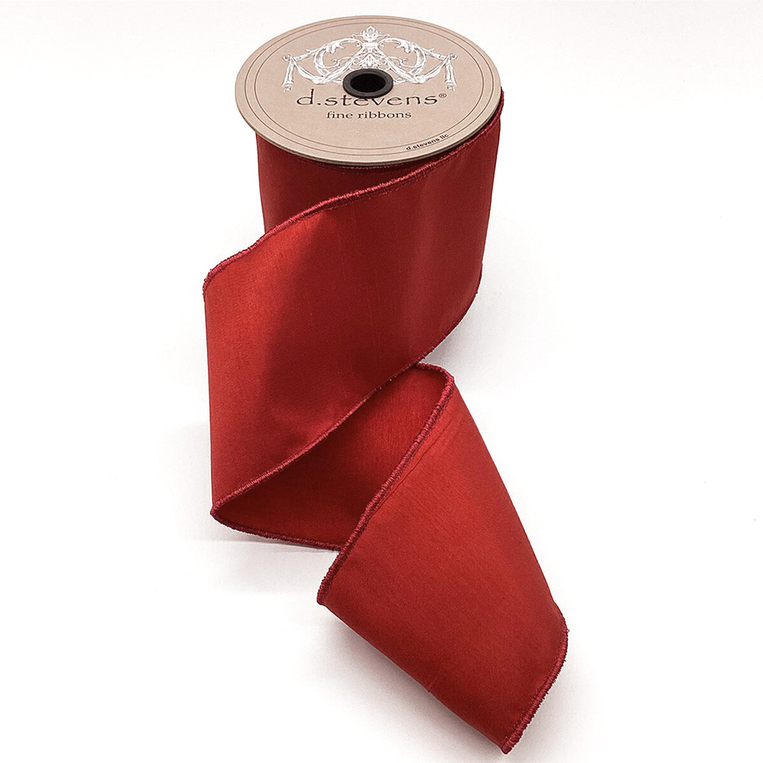 Crimson Faux Dream Dupion Ribbon