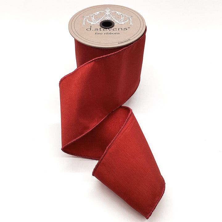 Crimson Faux Dream Dupion Ribbon