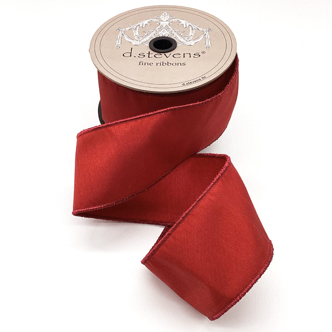 Crimson Faux Dream Dupion Ribbon
