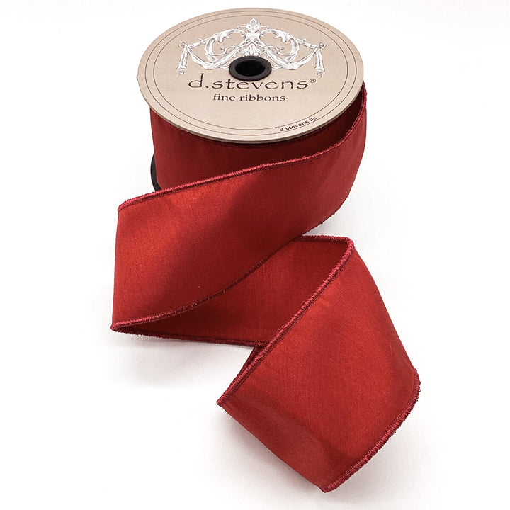 Crimson Faux Dream Dupion Ribbon