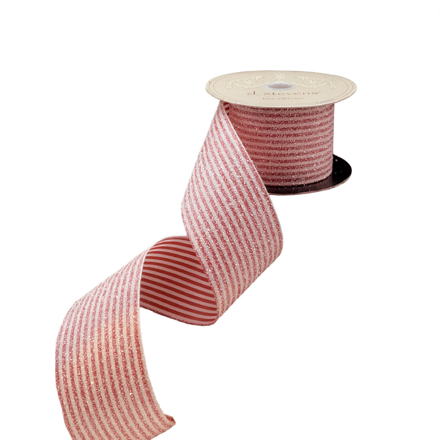 Sugared Candy Stripe Satin Ribbon