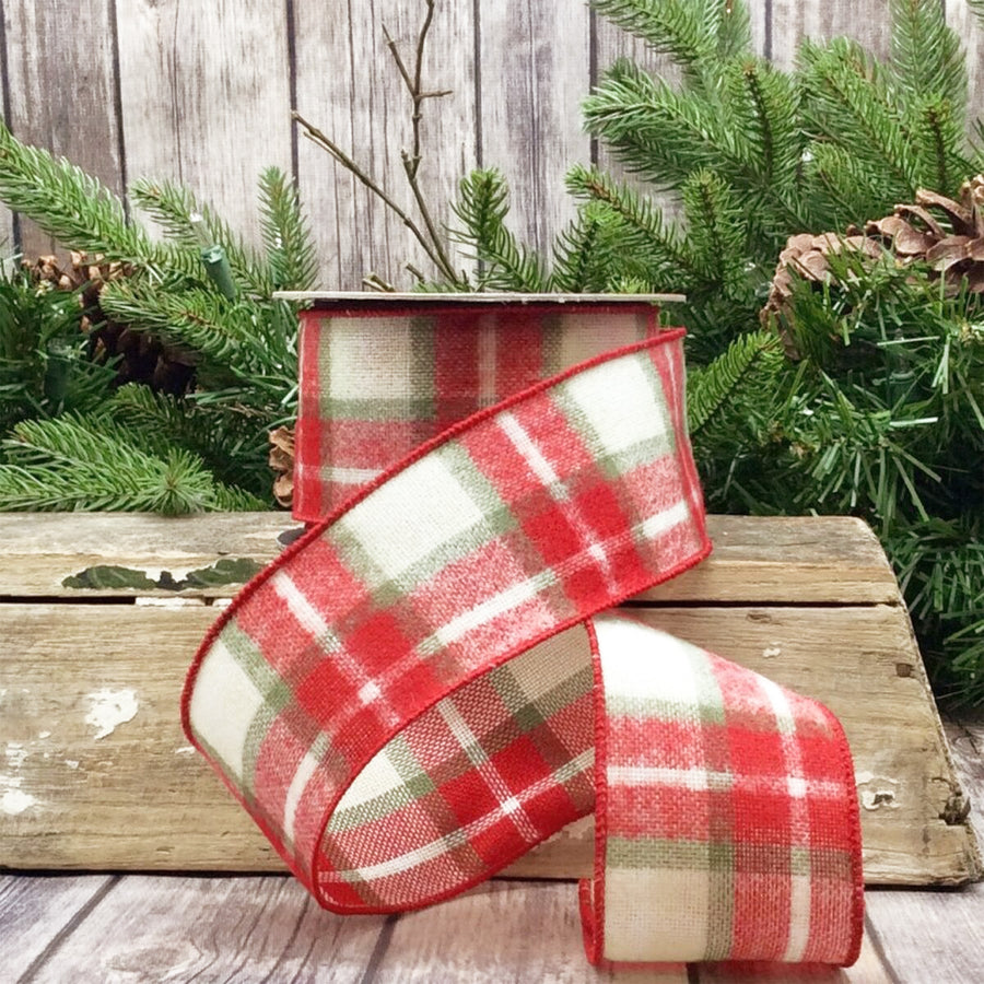 Flannel Ailsa Plaid Ribbon 2.5 Inches